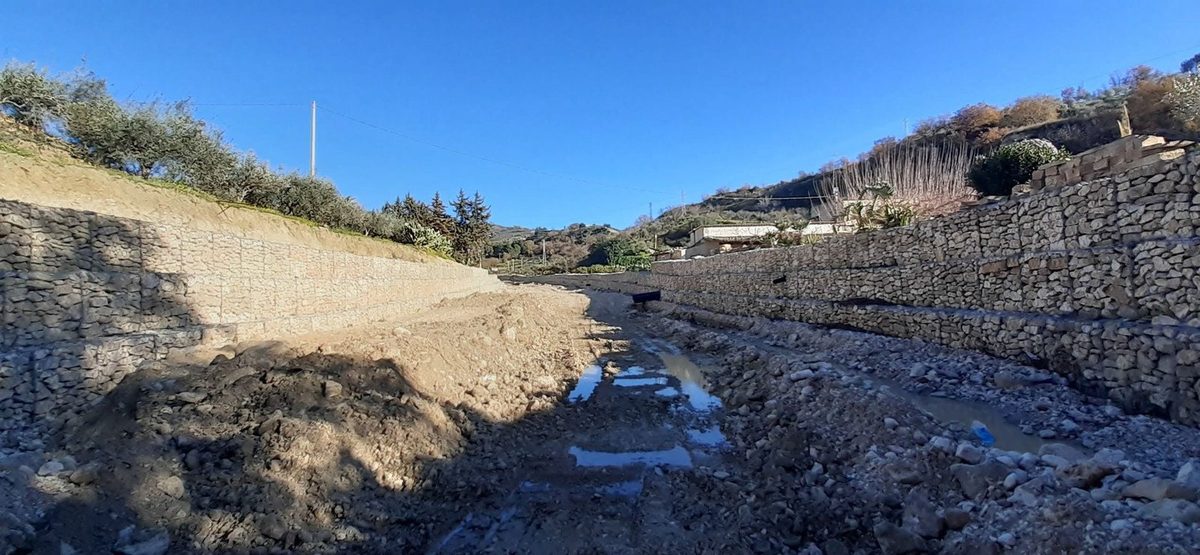 Sistemazione del torrente Garella, Burgio (AG)